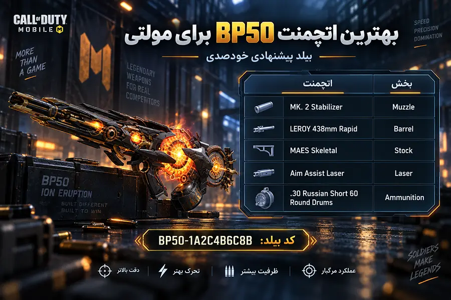 بهترین اتچمنت bp50 برای مولتی
