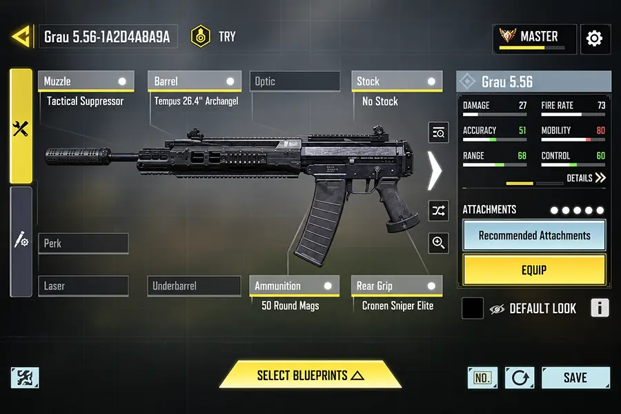 بهترین اتچمنت Grau 5.56 برای مولتی پلیر